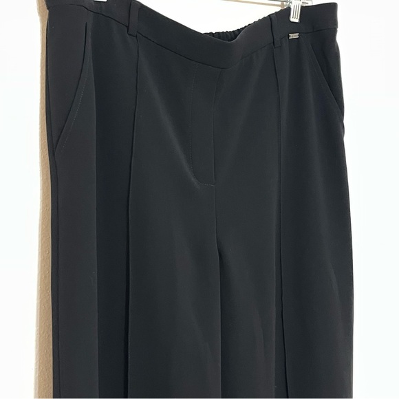 St. John Wide Leg Twill Trouser size Large - Picture 4 of 14